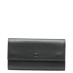ディオール CDロゴ 長財布 ブラック レザー メンズ Dior 【中古】