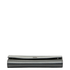 ディオール CDロゴ 長財布 ブラック レザー メンズ Dior 【中古】