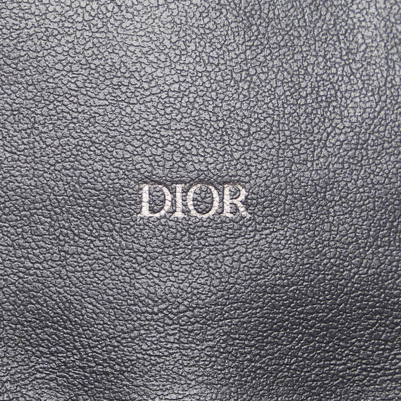 ディオール CDロゴ 長財布 ブラック レザー メンズ Dior 【中古】