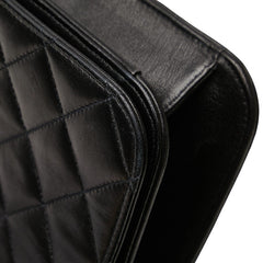 シャネル マトラッセ ココマーク チェーン ショルダーバッグ ブラック ラムスキン レディース CHANEL 【中古】