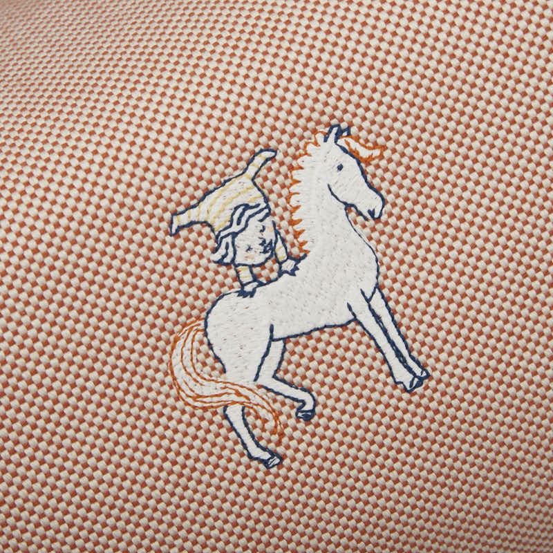 エルメス ブリッド ア ブラック ガブリエルGM ハンドバッグ レッド系 キャンバス レディース HERMES 【中古】