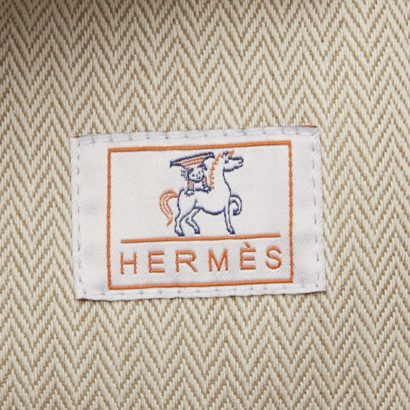 エルメス ブリッド ア ブラック ガブリエルGM ハンドバッグ レッド系 キャンバス レディース HERMES 【中古】