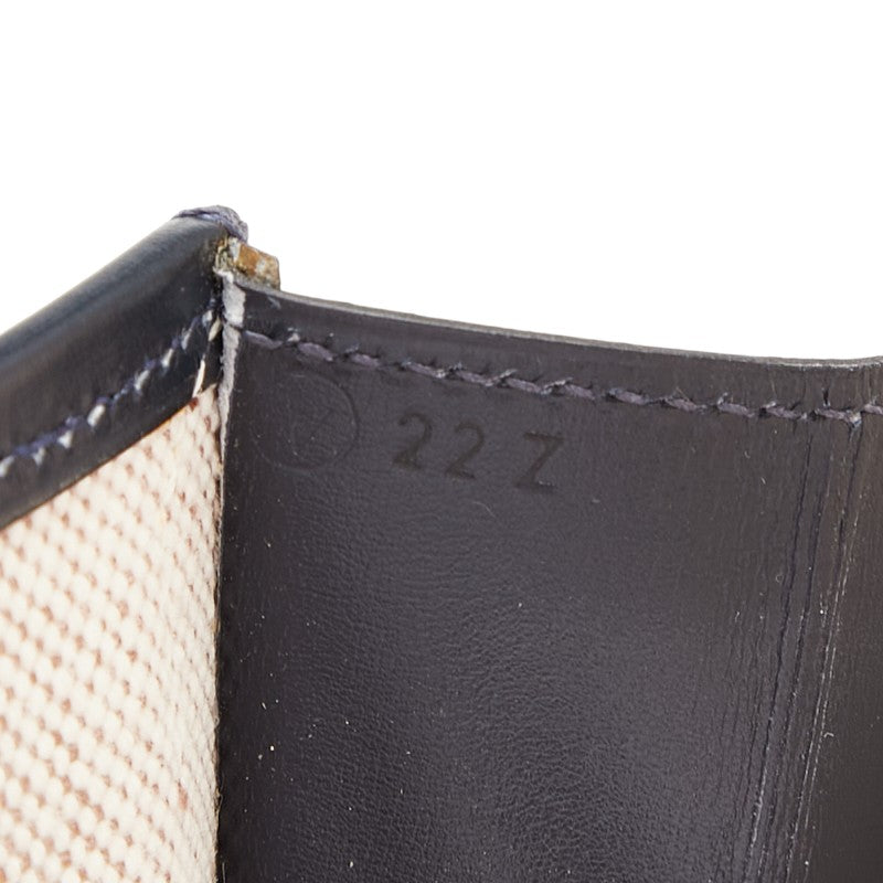 エルメス ジジェPM クラッチバッグ ネイビー系 ボックスカーフ レディース HERMES 【中古】
