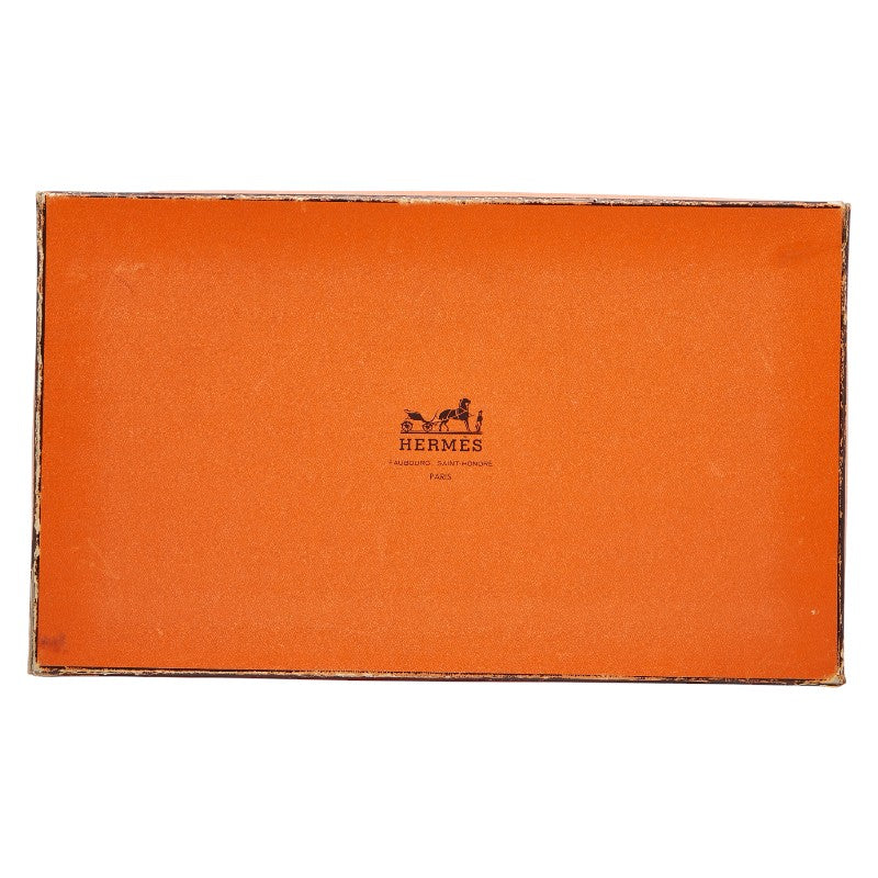 エルメス ジジェPM クラッチバッグ ネイビー系 ボックスカーフ レディース HERMES 【中古】
