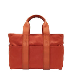 エルメス アカプルコPM トートバッグ ハンドバッグ オレンジ レザー ナイロンキャンバス レディース HERMES 【中古】