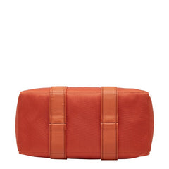 エルメス アカプルコPM トートバッグ ハンドバッグ オレンジ レザー ナイロンキャンバス レディース HERMES 【中古】