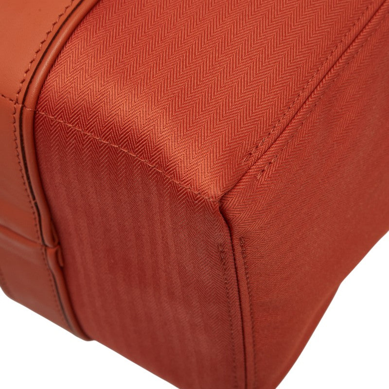 エルメス アカプルコPM トートバッグ ハンドバッグ オレンジ レザー ナイロンキャンバス レディース HERMES 【中古】