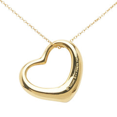 ティファニー オープンハート ネックレス K18YG イエローゴールド レディース TIFFANY&Co. 【中古】