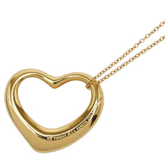 ティファニー オープンハート ネックレス K18YG イエローゴールド レディース TIFFANY&Co. 【中古】