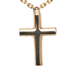 カルティエ シンボル クロス チェーン ペンダントネックレス K18PG ピンクゴールド レディース CARTIER 【中古】