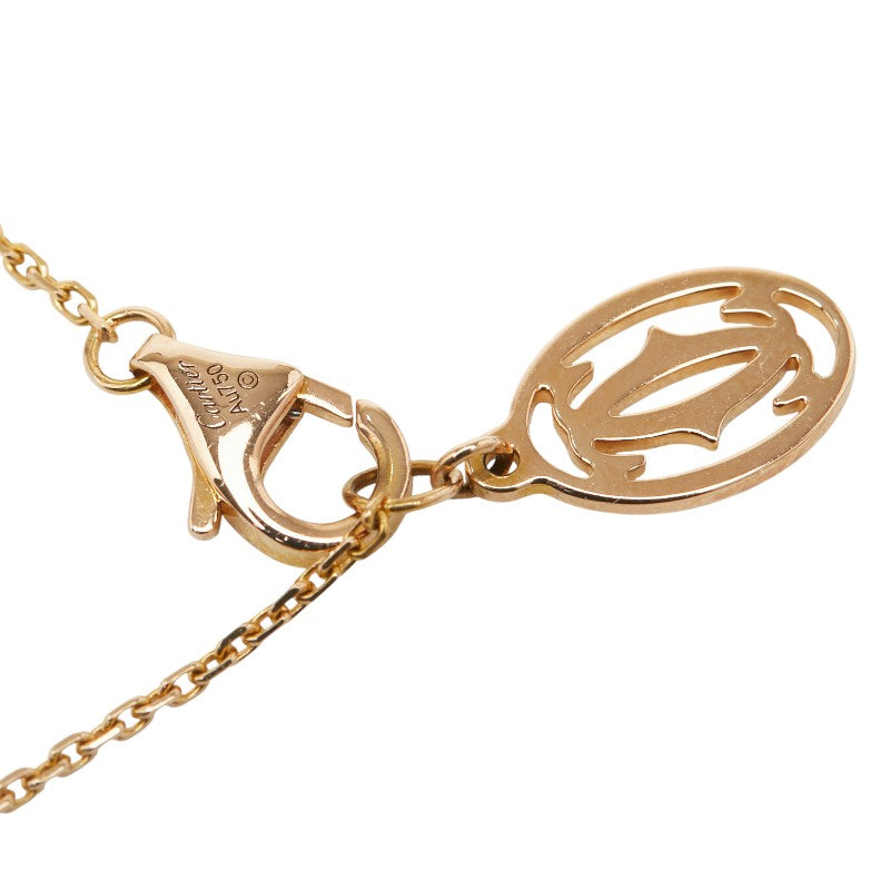 カルティエ シンボル クロス チェーン ペンダントネックレス K18PG ピンクゴールド レディース CARTIER 【中古】