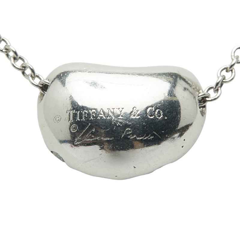 ティファニー ビーンズ パヴェダイヤ ネックレス Pt950 プラチナ レディース TIFFANY&Co. 【中古】