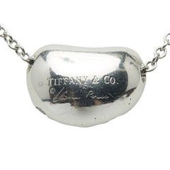 ティファニー ビーンズ パヴェダイヤ ネックレス Pt950 プラチナ レディース TIFFANY&Co. 【中古】