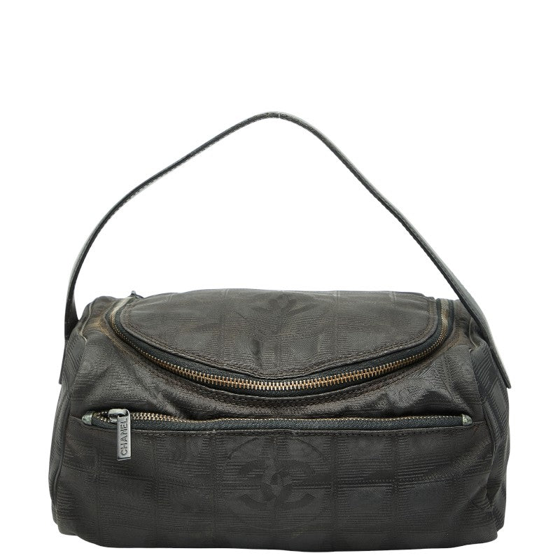 シャネル ニュートラベルライン バニティバッグ ブラック ナイロン レザー レディース CHANEL 【中古】