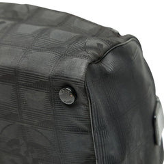 シャネル ニュートラベルライン バニティバッグ ブラック ナイロン レザー レディース CHANEL 【中古】