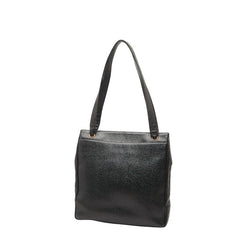 シャネル ココマーク トートバッグ ショルダーバッグ ブラック キャビアスキン レディース CHANEL 【中古】