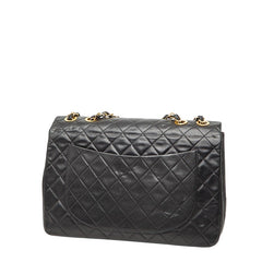 シャネル ココマーク マトラッセ チェーン ショルダーバッグ ブラック ラムスキン レディース CHANEL 【中古】