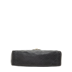 シャネル ココマーク マトラッセ チェーン ショルダーバッグ ブラック ラムスキン レディース CHANEL 【中古】