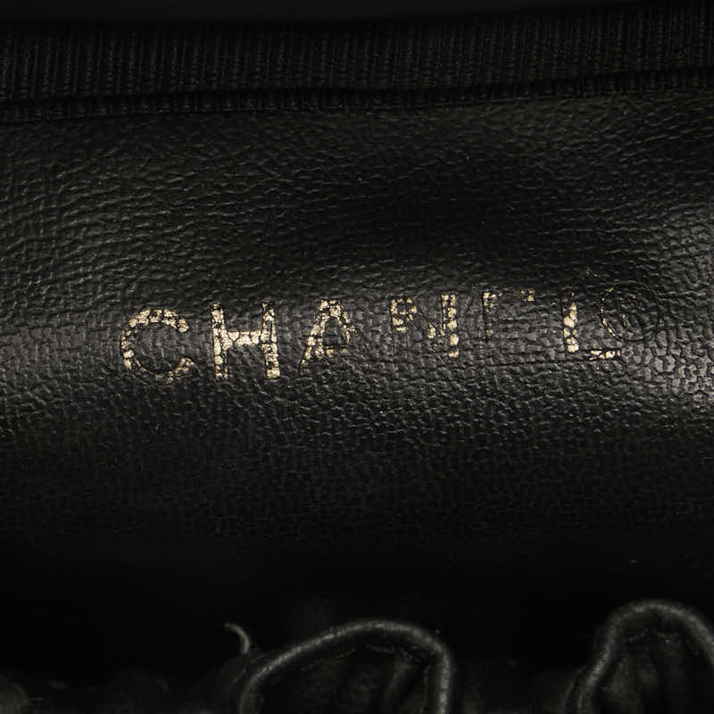シャネル ココマーク ハンドバッグ バニティバッグ ブラック ゴールド キャビアスキン レディース CHANEL 【中古】