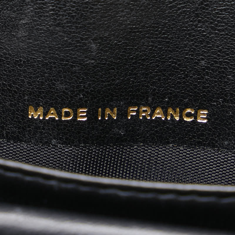 シャネル ココマーク がま口 長財布 ブラック キャビアスキン レディース CHANEL 【中古】