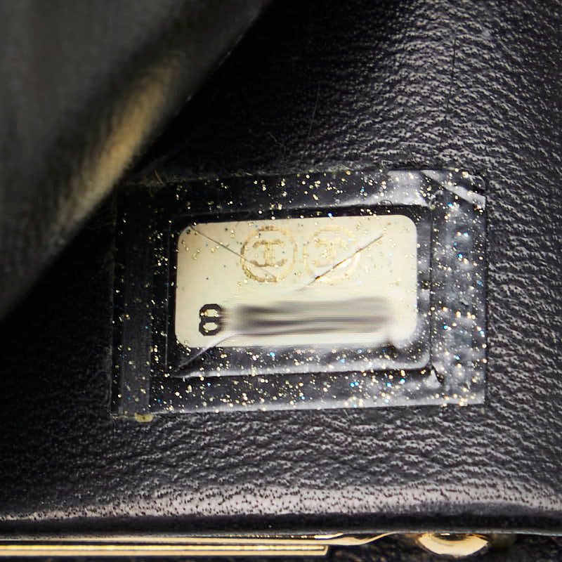 シャネル ココマーク がま口 長財布 ブラック キャビアスキン レディース CHANEL 【中古】