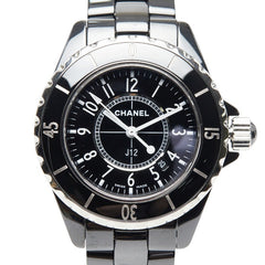 シャネル J12 腕時計 H0682 クオーツ ブラック文字盤 ステンレススチール セラミック レディース CHANEL 【中古】
