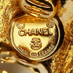 シャネル マドモアゼル ラウンド イヤリング ゴールド メッキ レディース CHANEL 【中古】