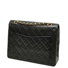 シャネル マトラッセ ココマーク ダブルフラップ チェーン ショルダーバッグ ブラック ラムスキン レディース CHANEL 【中古】
