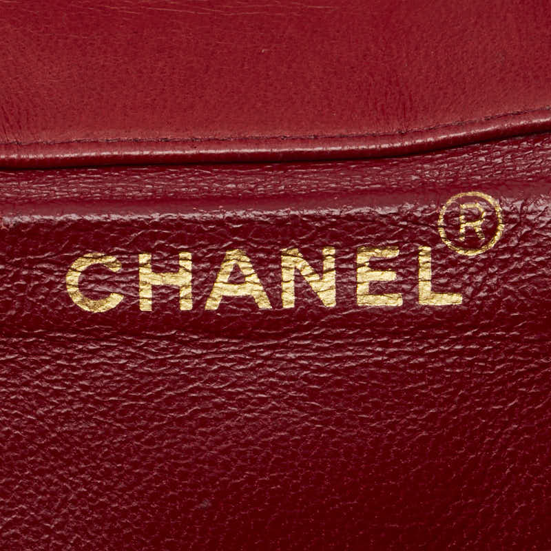 シャネル マトラッセ ココマーク リュック バックパック レッド ラムスキン レディース CHANEL 【中古】