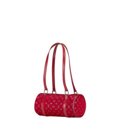 ルイ ヴィトン モノグラム サテン リトル パピヨン ショルダーバッグ M92353 ルージュ レッド サテン レザー レディース LOUIS VUITTON 【中古】