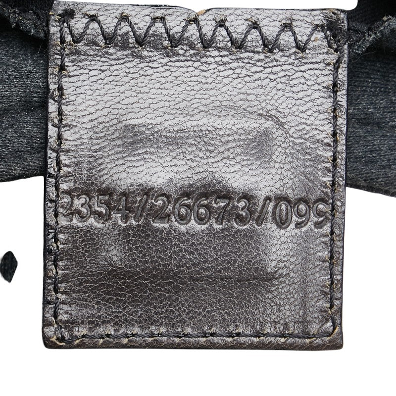 フェンディ ミニクロワッサン ハンドバッグ グレー ウール レディース FENDI 【中古】