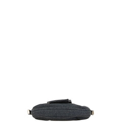 フェンディ ミニクロワッサン ハンドバッグ グレー ウール レディース FENDI 【中古】