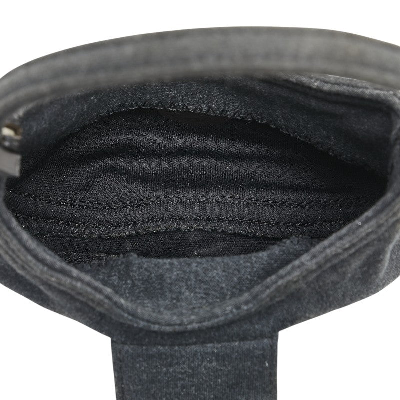 フェンディ ミニクロワッサン ハンドバッグ グレー ウール レディース FENDI 【中古】