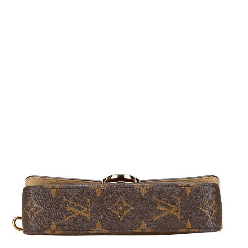 ルイ ヴィトン モノグラム ポシェット ラグーン メガネ サングラスケース M60008 ブラウン PVC レザー レディース LOUIS VUITTON 【中古】
