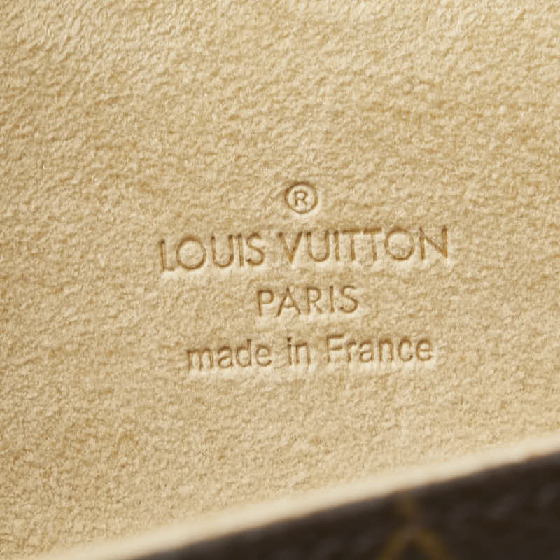 ルイ ヴィトン モノグラム ポシェット ラグーン メガネ サングラスケース M60008 ブラウン PVC レザー レディース LOUIS VUITTON 【中古】