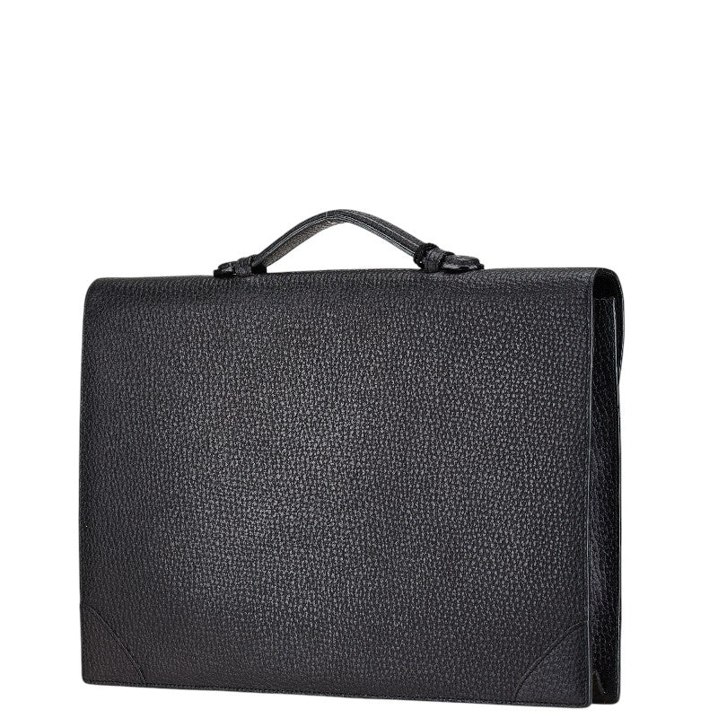 ロエベ アナグラム ブリーフケース ブラック レザー レディース LOEWE 【中古】