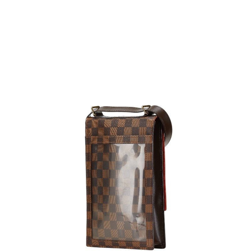 ルイ ヴィトン ダミエ ポートベロー 斜め掛け ショルダーバッグ N45271 ブラウン PVC レザー レディース LOUIS VUITTON 【中古】