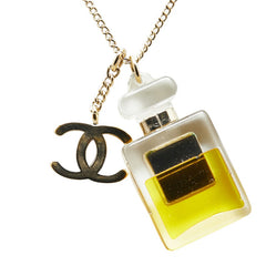 シャネル ココマーク 香水 パフューム No.5 ボトル モチーフ ネックレス ゴールド メッキ レディース CHANEL 【中古】