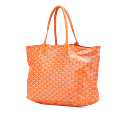 ゴヤール サンルイPM トートバッグ オレンジ PVC レディース GOYARD 【中古】