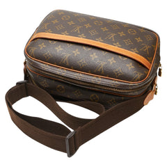 ルイ ヴィトン モノグラム リポーターPM 斜め掛け ショルダーバッグ M45254 ブラウン PVC レザー レディース LOUIS VUITTON 【中古】