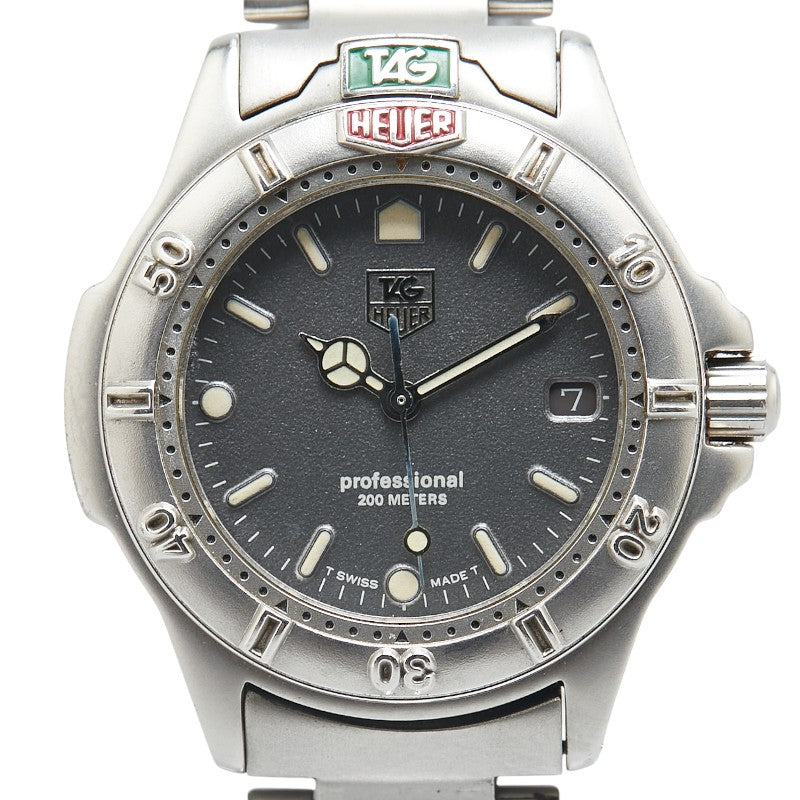 タグホイヤー プロフェッショナル200 腕時計 999.213A クオーツ グレー文字盤 ステンレススチール レディース TAG HEUER 【中古】