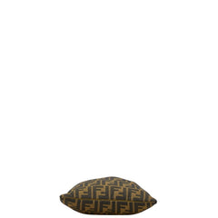 フェンディ ズッカ トートバッグ ハンドバッグ カーキ ブラウン キャンバス レザー レディース FENDI 【中古】