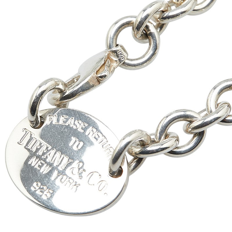 ティファニー リターン トゥ ティファニー オーバルタグ ネックレス SV925 シルバー レディース TIFFANY&Co. 【中古】