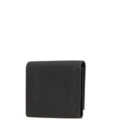 プラダ 三角ロゴプレート 三つ折り財布 ブラック ナイロン レディース PRADA 【中古】
