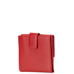 グッチ GGマーモント 二つ折り財布 456122 レッド レザー レディース GUCCI 【中古】
