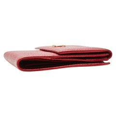 グッチ GGマーモント 二つ折り財布 456122 レッド レザー レディース GUCCI 【中古】