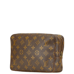 ルイ ヴィトン モノグラム トゥルース トワレット23 セカンドバッグ クラッチバッグ M47524 ブラウン PVC レザー レディース LOUIS VUITTON 【中古】