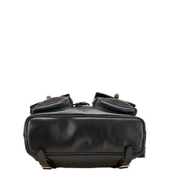 グッチ バンブー リュック バックパック 003 1998 ブラック レザー レディース GUCCI 【中古】