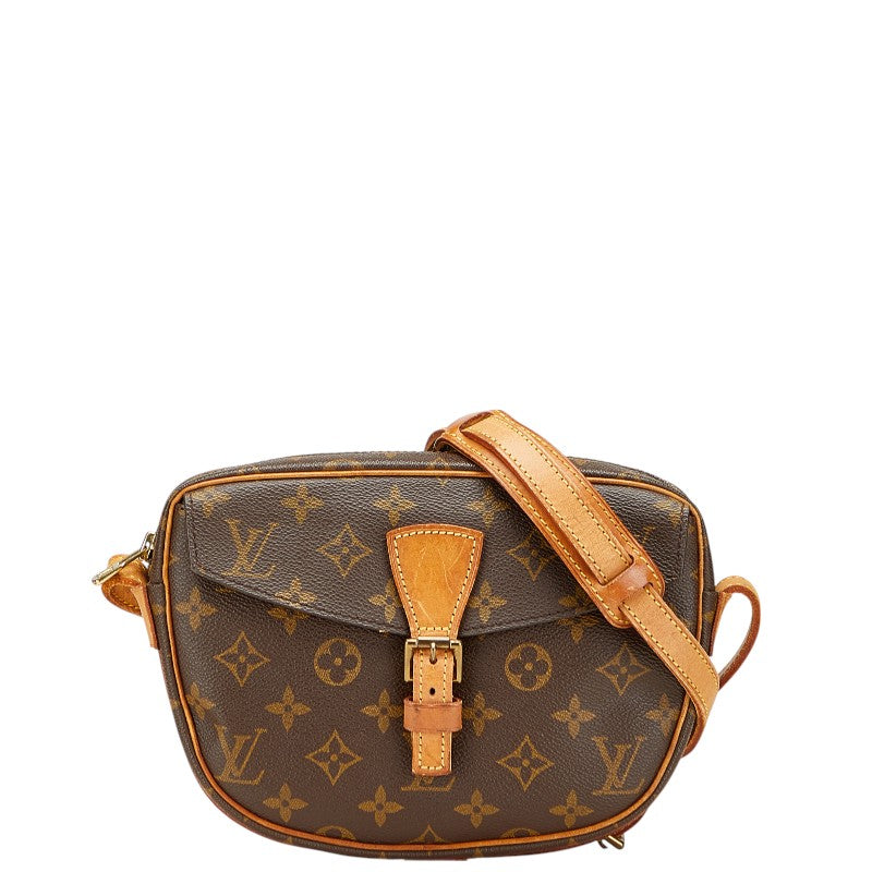 ルイ ヴィトン モノグラム ジュヌフィーユMM 斜め掛け ショルダーバッグ M51226 ブラウン PVC レザー レディース LOUIS VUITTON 【中古】