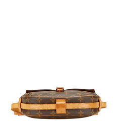 ルイ ヴィトン モノグラム ジュヌフィーユMM 斜め掛け ショルダーバッグ M51226 ブラウン PVC レザー レディース LOUIS VUITTON 【中古】